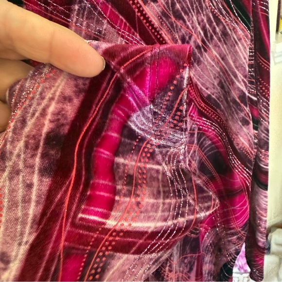 Womens Notations Abstract Design Top size XL Purple - Picture 4 of 6